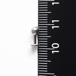 Лабрет (микроштанга) для пирсинга 4 мм из медицинской стали с шариком 4 мм. 1 шт