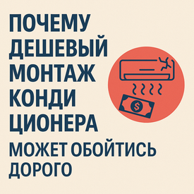 Почему дешевый монтаж кондиционера — плохая идея | UAIR Саратов