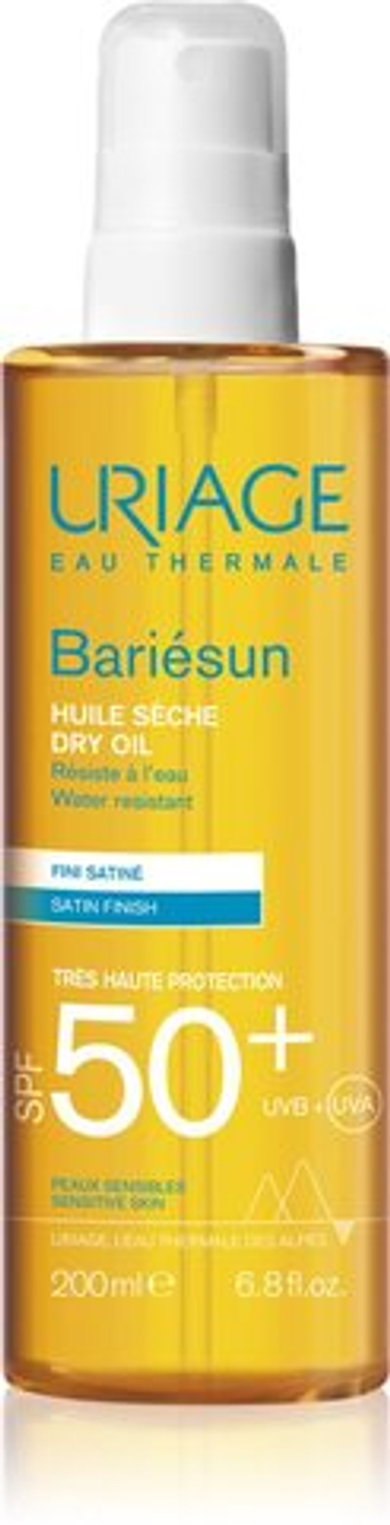 Uriage Bariesun Dry Oil SPF 50+ - масло для сухого загара SPF 50+ /   200  ml  / GTIN 3661434002564