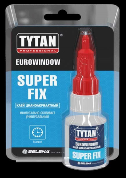 Клей цианокрилатный Super Fix TYTAN PROFESSIONAL EUROWINDOW 20гр