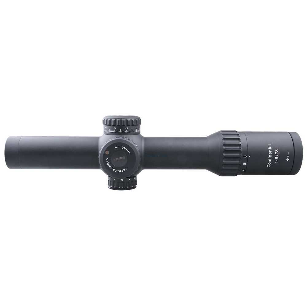 Оптический прицел Vector Optics Continental 1-6x28 Tactical FFP, сетка BDC & Wind, 34 мм, тактические барабаны, Zero Stop, азотозаполненный, с подсветкой (SCFF-31P)