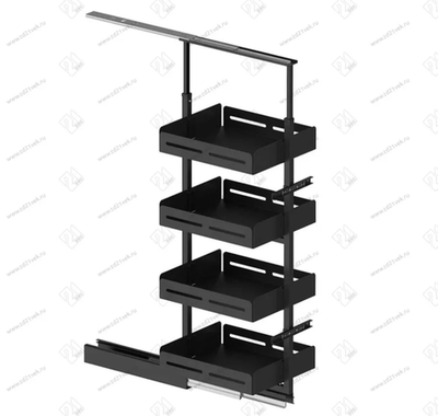S-1825-UB-A Шкаф-колонна в базу 300 мм, Starax Unique Box, 6-ти ярусная, (230х510х1850-2000 мм), ант