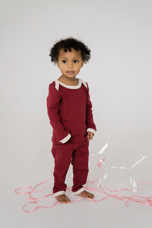 Пижама Гранат-сливочное облако