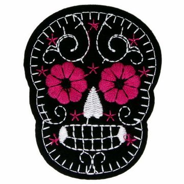 Нашивка Череп с цветами (329)