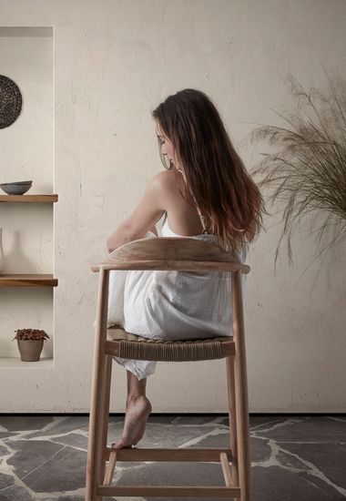 Полубарный стул Glynis эвкалипт