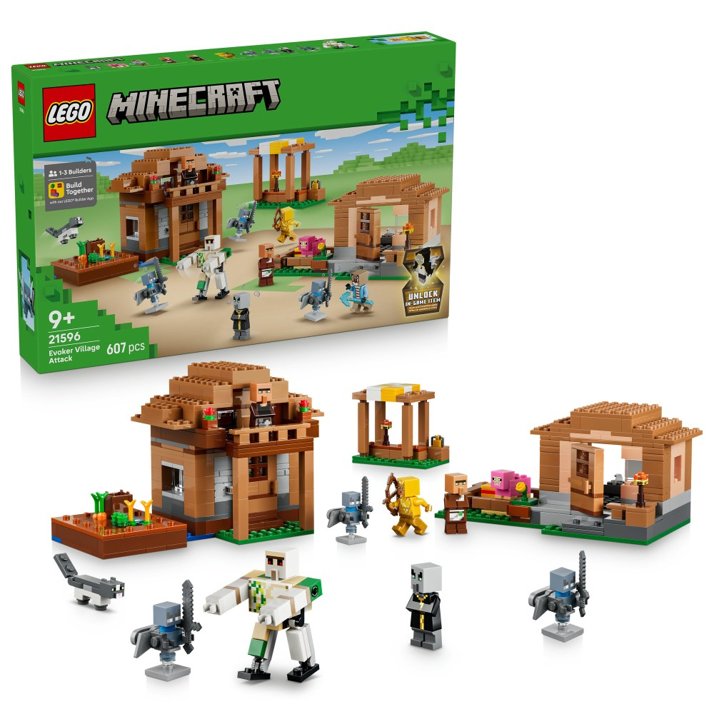 Конструктор LEGO Minecraft 21596 Нападение заклинателей на деревню — фото 1