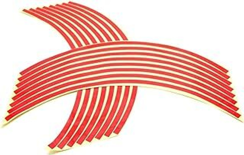 Цветная лента на обод колесного диска. Цвет красный (R218M).