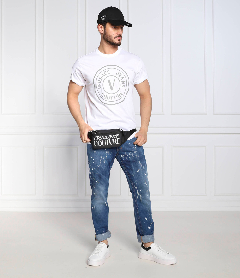 футболка Versace Jeans Couture - белый(73GAHT05CJ00T)