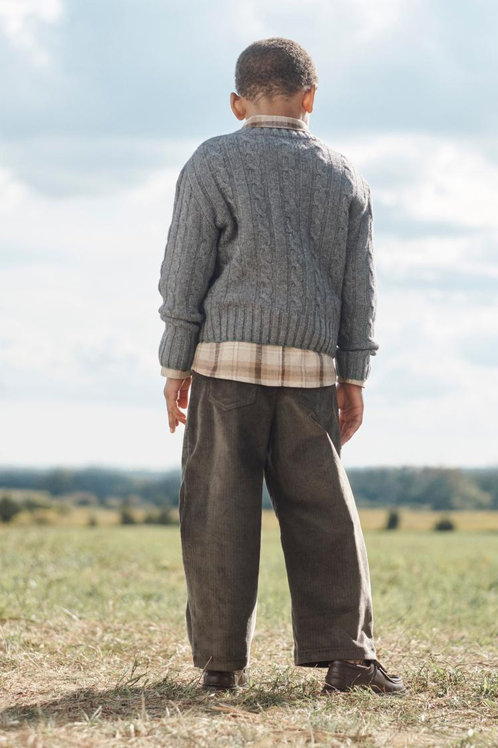 ZARA ВЯЗАНЫЙ СВИТЕР, СЕРЫЙ