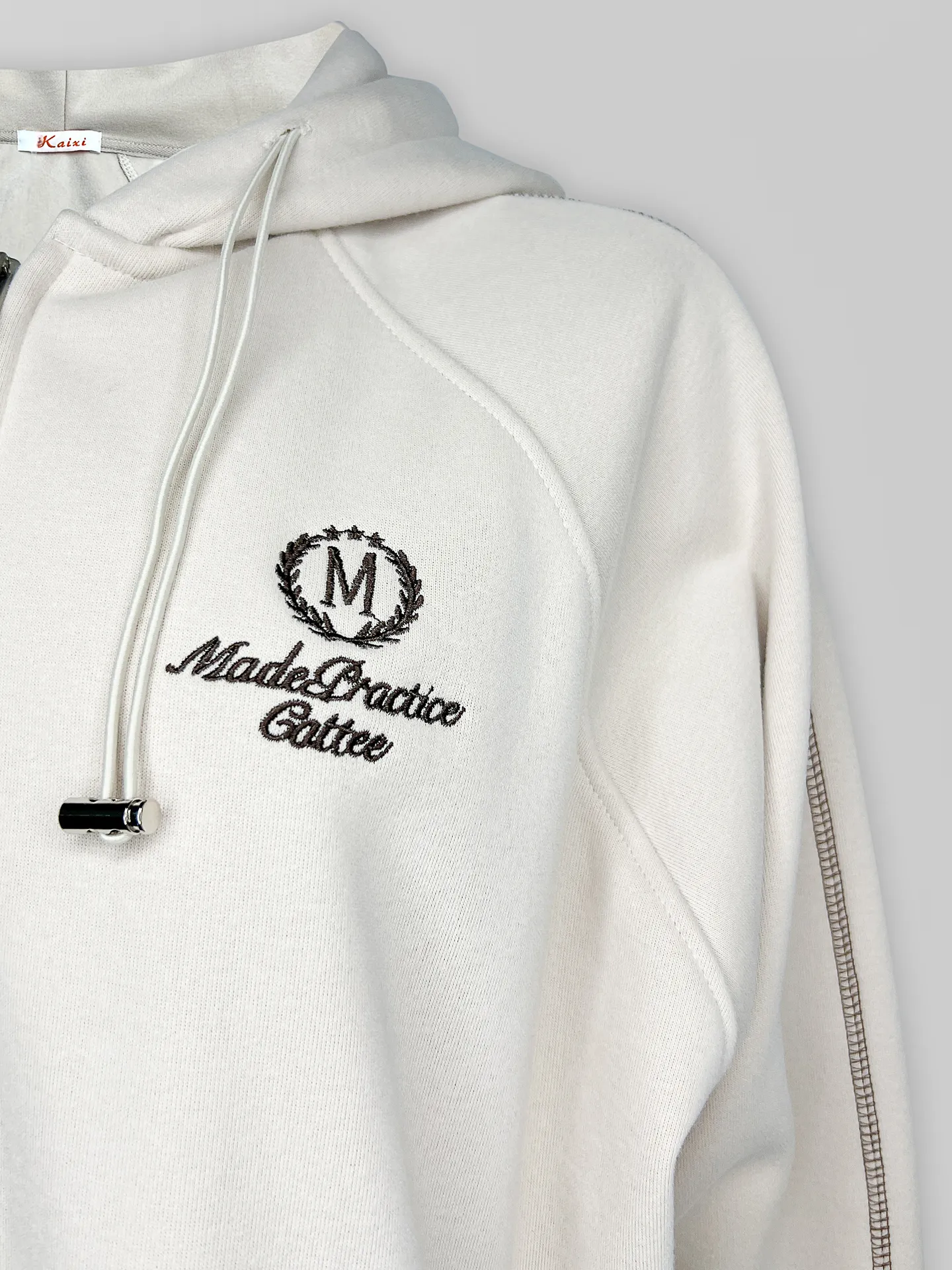 Спортивный костюм Kaixi KX25 на флисе из зип-худи и штанов с полосками по бокам