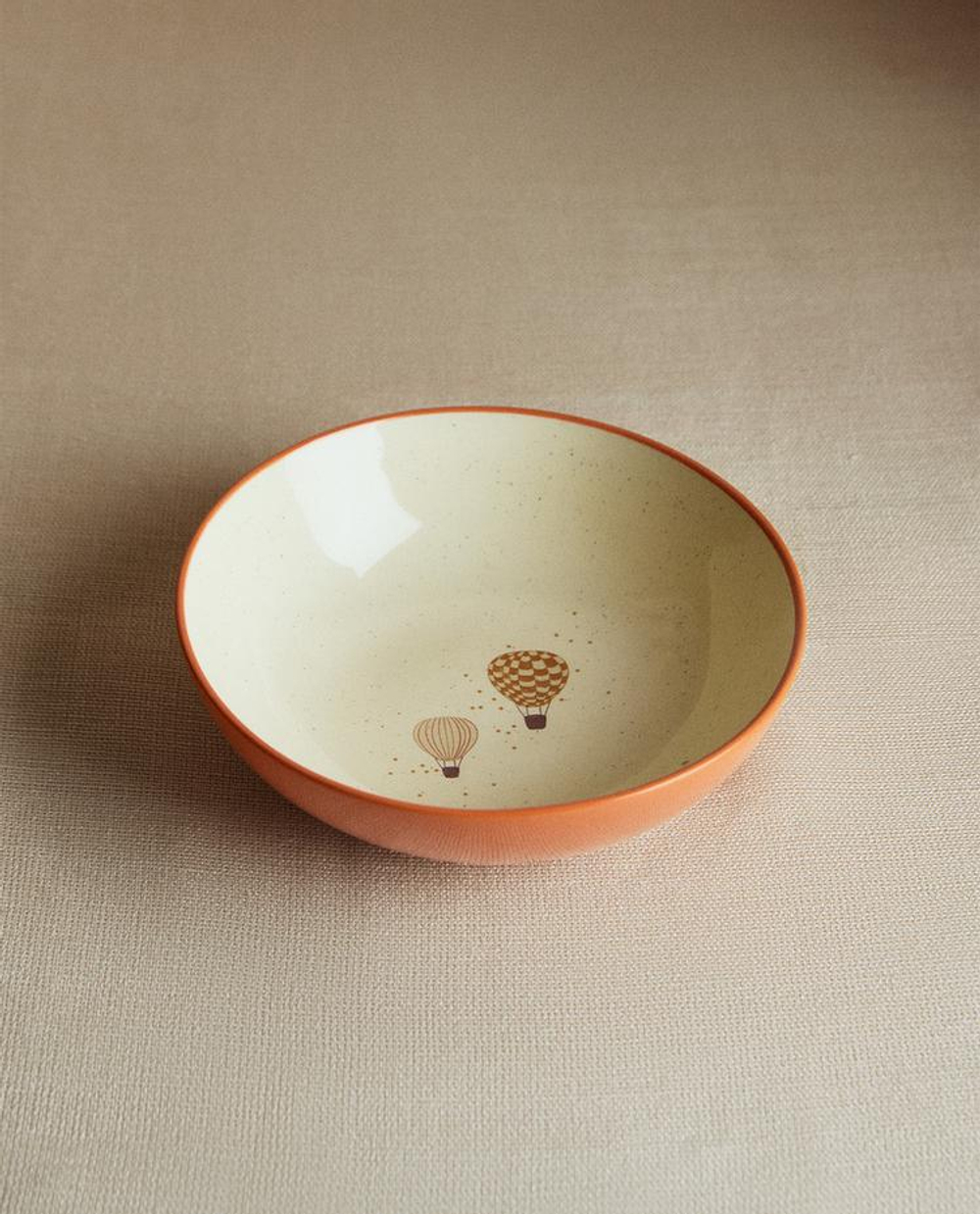 ZARA HOME ДЕТСКАЯ КЕРАМИЧЕСКАЯ МИСКА «ВОЗДУШНЫЕ ШАРЫ», РАЗНОЦВЕТНЫЙ