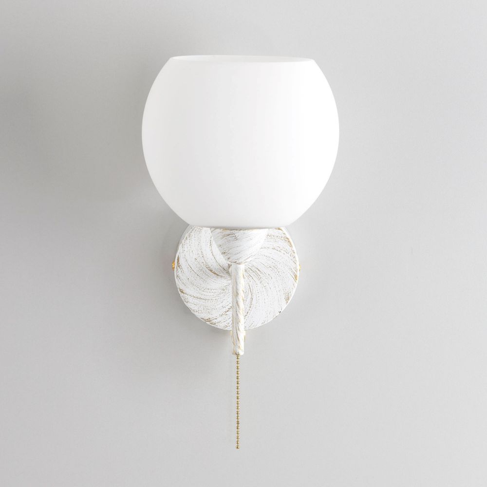 Citilux Флорида CL148310 Бра с выключателем Белое с патиной