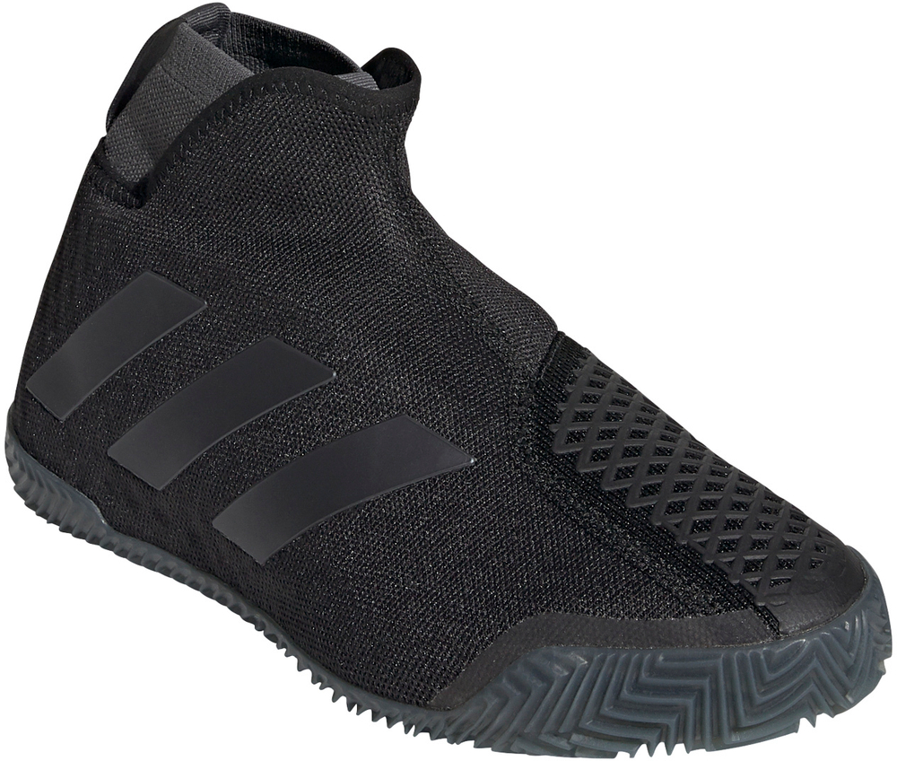Женские Кроссовки теннисные Adidas Stycon Laceless W Clay - core black/night metallic/grey six