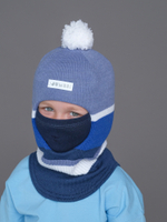 Шлем зимний вязаный (Небо) ГУФ