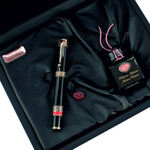 Перьевая ручка Aurora Dante Inferno Black GT, перо - F, в подарочной коробке