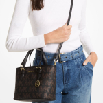 Сумка MICHAEL KORS MK Jet Set Travel Logo Tote, 35H0GTVT0B-BLACK-MULTI