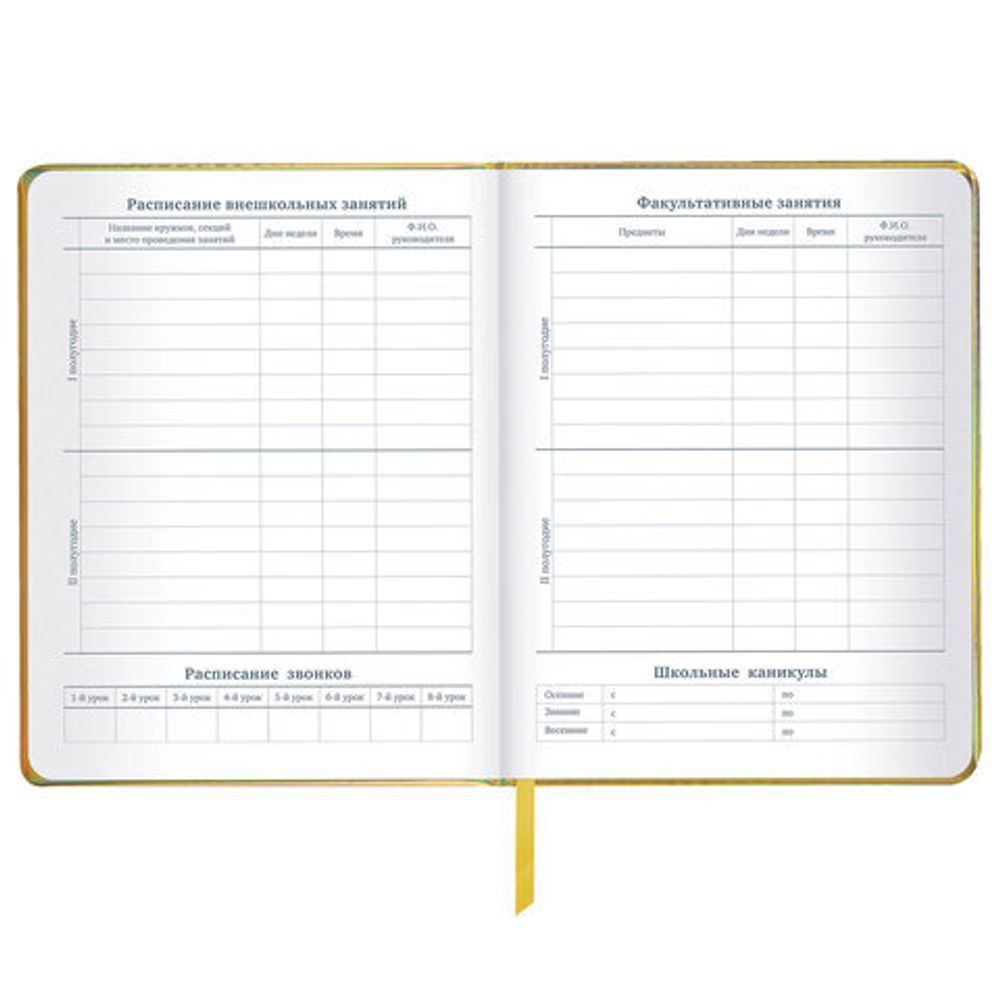 Дневник 1-11 класс 48 л., кожзам (твердая с поролоном), фольга, BRAUBERG HOLIDAY, "Музыка", 106914