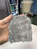 MATTHEW - Fabifill S.r.l.; Меринос, альпака, п/а % нет; букле; 400м/100гр; col.3523 Perla/Nero, цвет серый на черной нити