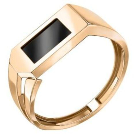 Кольцо из золота с ониксом
