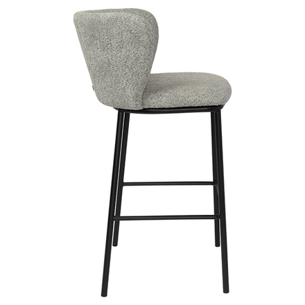 Стул барный Bergenson Bjorn Foggy, букле, серый
