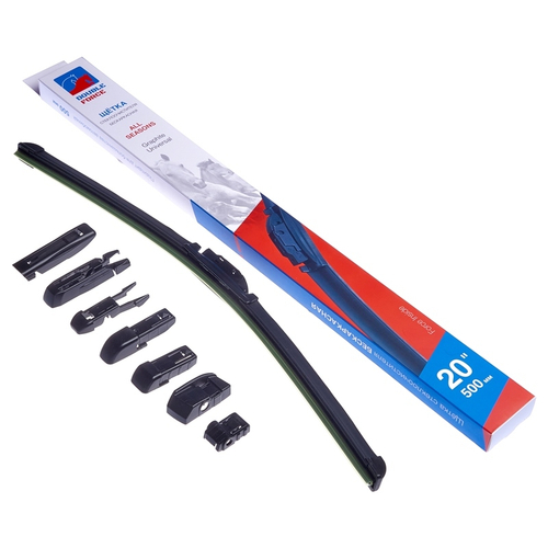 Щетка стеклоочистителя бескаркасная Double Force 500 мм (20") DFF20