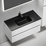 Тумба подвесная под раковину Sancos Urban, белый глянец 990х450х550