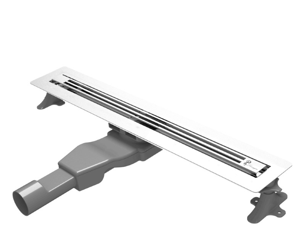 Душевой лоток B&T INFINITY 60см, нерж.сталь ХРОМ (Satin)