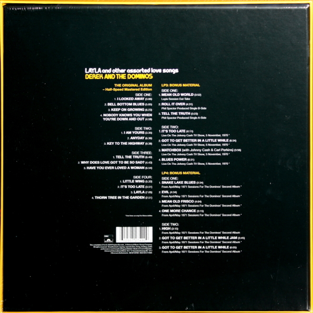 Derek & The Dominos / Layla And Other Assorted Love Songs (Limited Edition)(4LP)