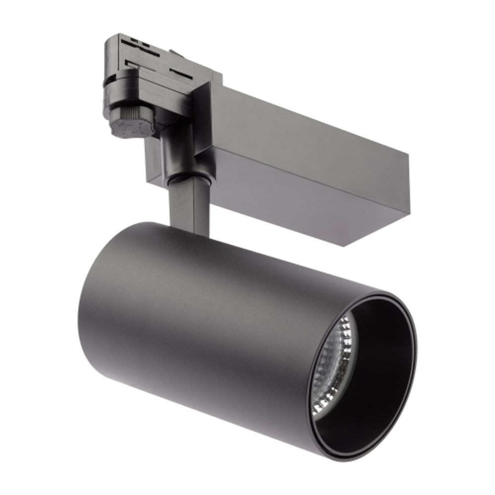 Трековый светильник трехфазный ЭРА SТR-30-36-30K-B40 узкий луч 3000K черный | Трехфазные трековые светильники