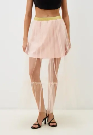 Юбка Вуаль, цвет Персиковый пух