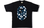 A Bathing Ape Stripe Abc Camo Big Ape Head Tee