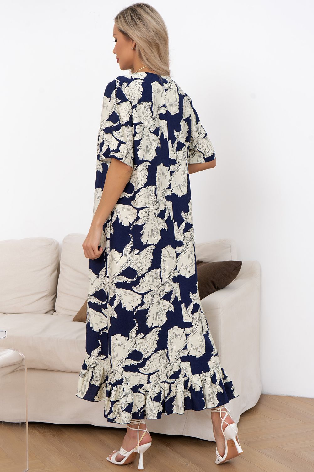 Платье Алсу  (синий/молочный) Р11-1244/2 Nikol