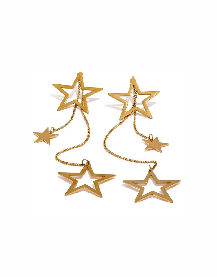 серьги ЗВЕЗДЫ gold