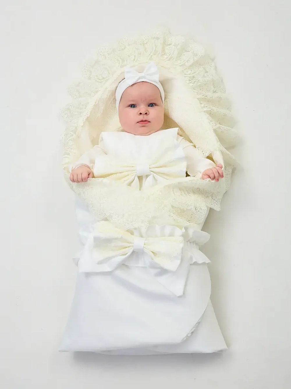 Конверт на выписку с платьем летний