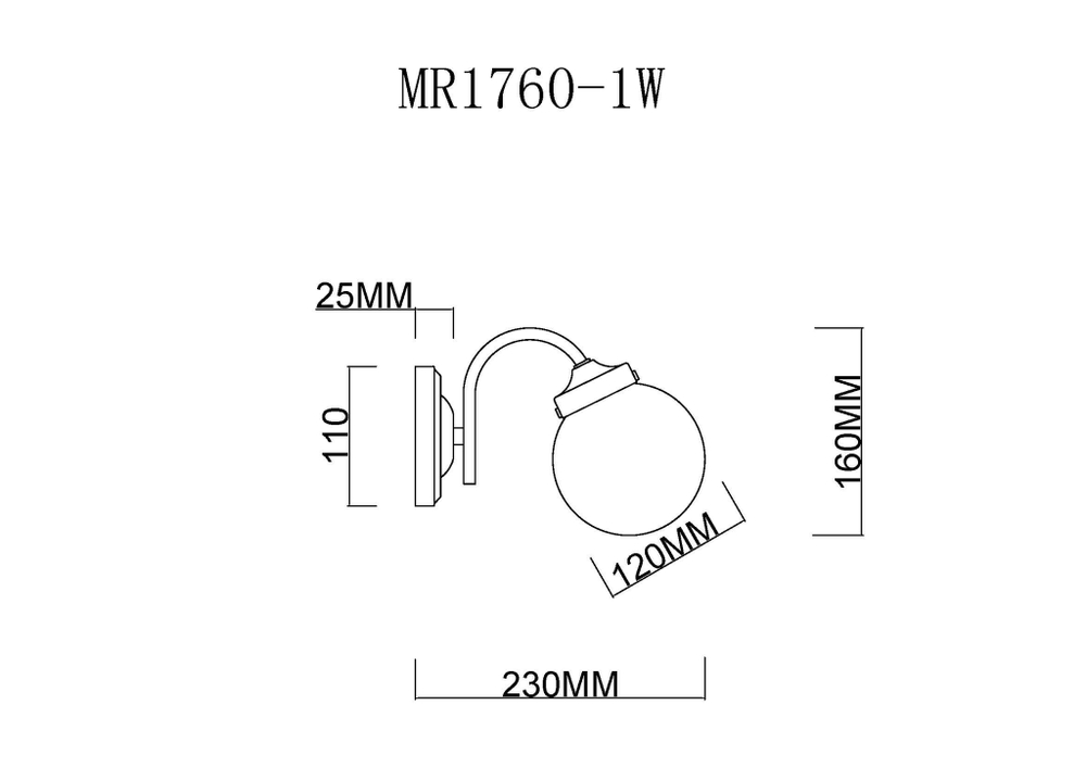 Бра MyFar Easy MR1760-1W