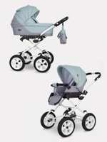 Коляска универсальная 2 в 1 Rant Siena Classic 08 серый-ментоловый
