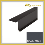 Планка торцевая для гибкой черепицы 100х20*65*10мм 0.45мм RALL 7024-Графитовый серый 2м