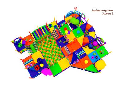 Детский игровой лабиринт «Краски веселья»