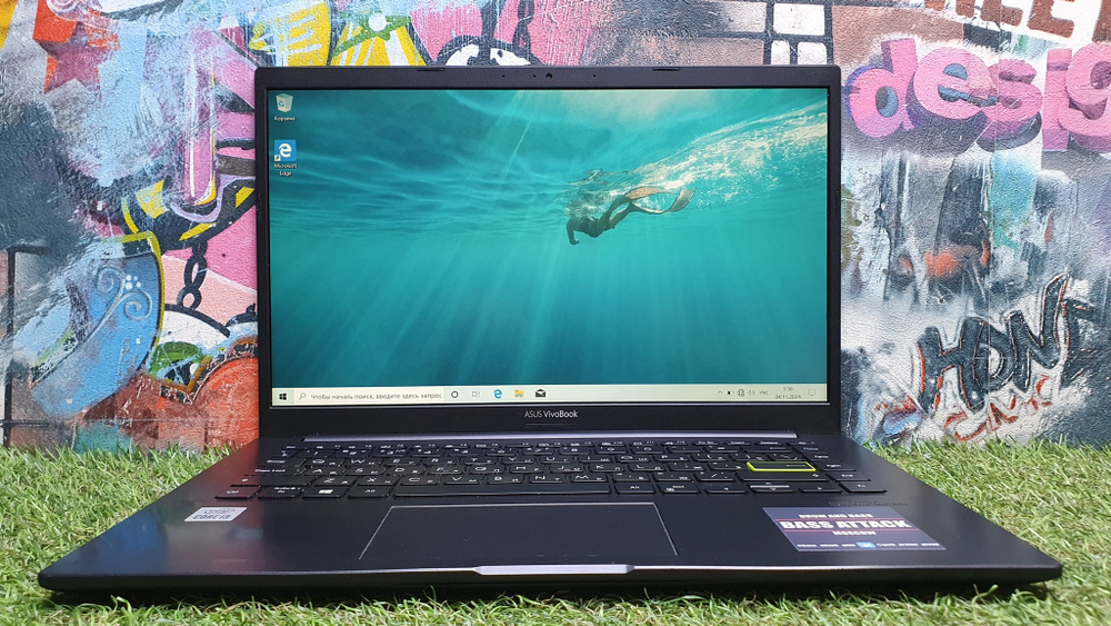 Ноутбук ASUS i3-10/4Gb/FHD/VivoBook K413JA-EB401T [90nb0rcf-m05590]/Windows 10