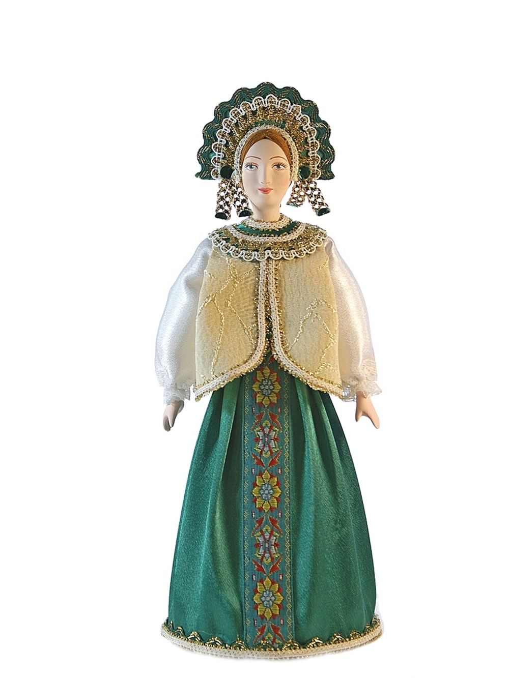 Кукла коллекционная в праздничном девичьем костюме