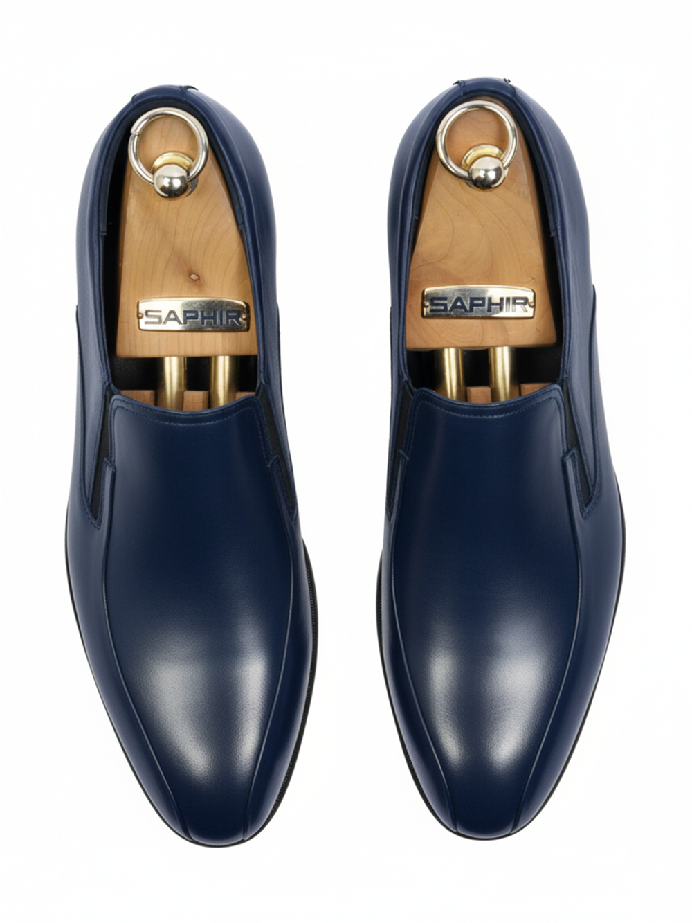 Туфли мужские синего цвета минимализм в классическом исполнении V572син Vorsh