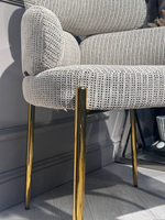 Стул обеденный Ist Casa Романи, черно-белый, золото