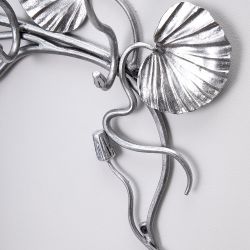 Вешалка настенная «Нимфея» (с 5-ю крючками) Античное серебро