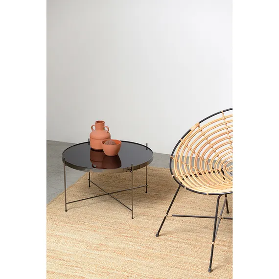 Журнальный столик Josen, Ø65 см, черный