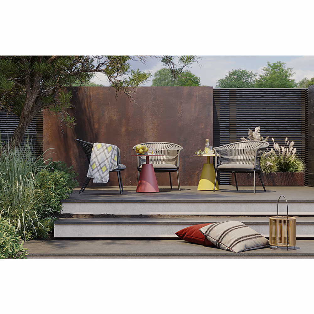 Столик кофейный marius, D50 см, желтый