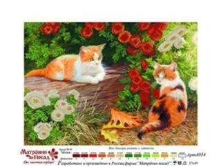 "Верные друзья"-4054 ткань с нанесенным рисунком