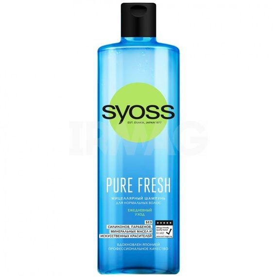 Şampun \ Шампунь Syoss Pure Fresh мицелярный для нормальных волос (450 мл)