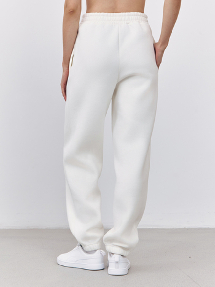 Брюки женские с начесом (молочный)