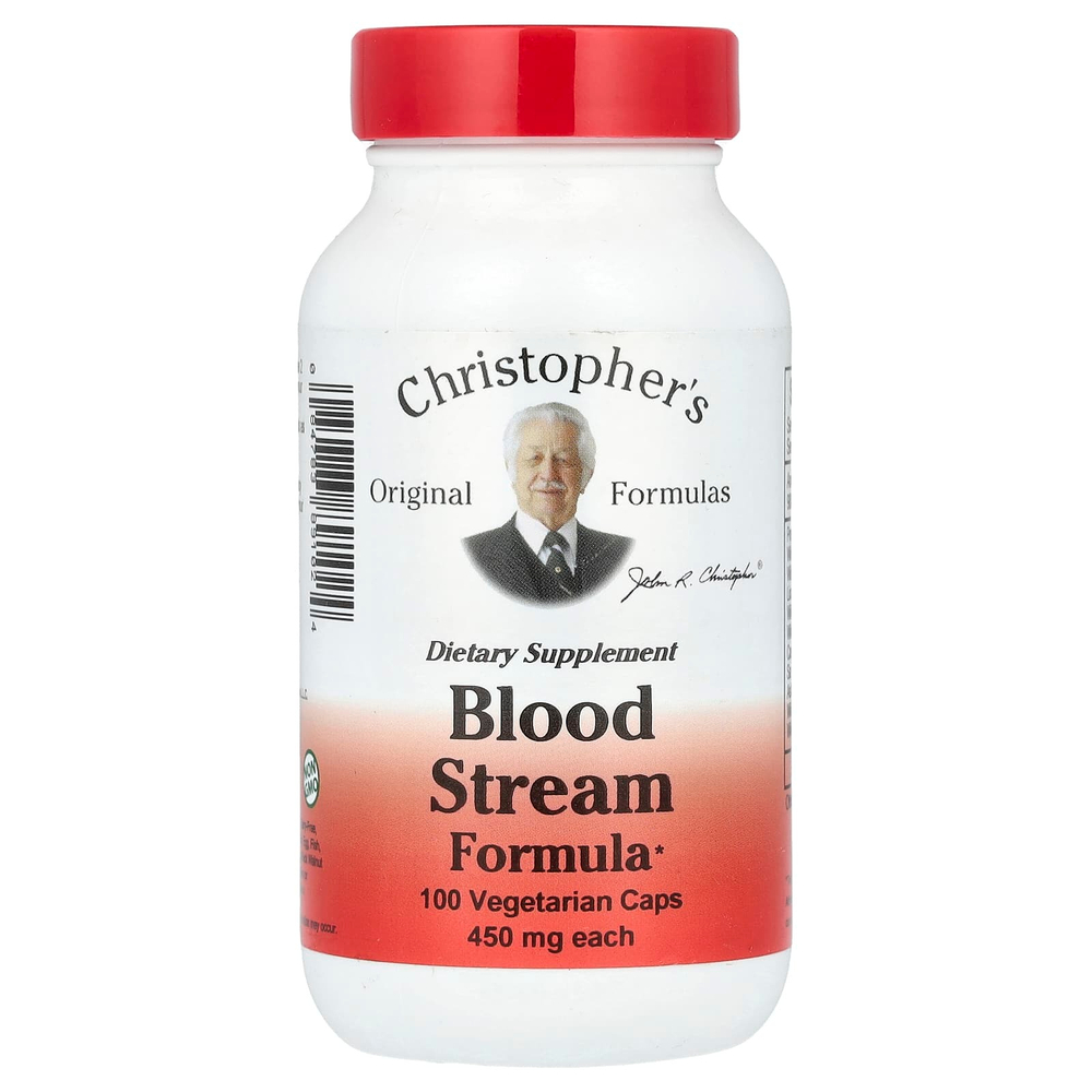 Christopher's Original Formulas, Blood Flow, формула для кровотока, 100 вегетарианских капсул