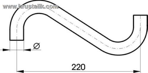 Рожок S-образный 220 мм. Выберите тип рожка